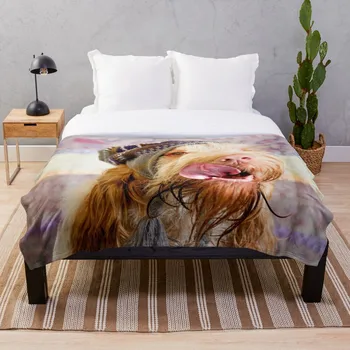 

Woolly hat Spinone Blanket Wool Flannel Plush Blanket Bedspread For office Sherpa Blanket Couch Quilt Cover Travel