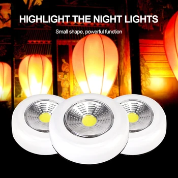 

LED Under Cabinet Light With Adhesive Sticker Wireless Wall Lamp Wardrobe Cupboard Drawer Closet Bedroom Kitchen Night Light