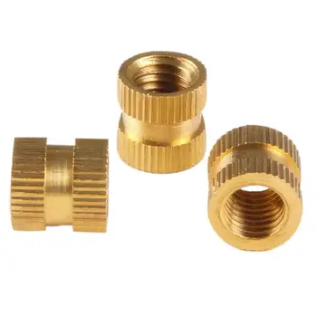 

New M3 x 5mm x 5mm Brass Cylindrical Knurled Threaded Insert Embedded Nut