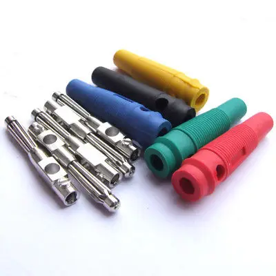 

DHL/EMS 250X 5 color Copper Silicone Banana Plug to Binding Post-A8