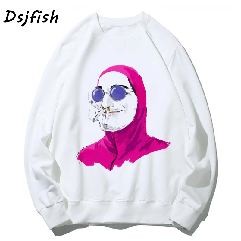Vaporwave толстовка мужская забавная Harajuk Sad Girl Ретро аниме уличная японская Эстетическая Мужская/женская верхняя одежда, толстовки сексуальные унисекс - Цвет: 7