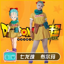 Карнавальный костюм «Жемчуг дракона» Bulma, костюм на Хэллоуин, Униформа, платье+ шарф+ перчатки+ пояс+ головной убор+ сумка, S-XL