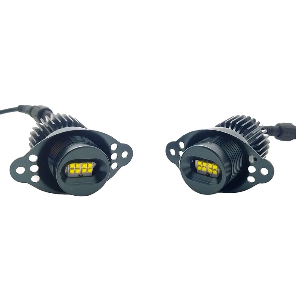 1 Set 80W XBD Chips LED Angel Eyes Halo Marker Ring Light Bulb Canbus For BMW E9
