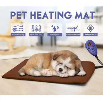 

Electric Heating Pad For Pets 50x50cm Heating Blanket Pet Mat Bed Cat Dog Winter Warmer Pad Home Office Chair Heated Mat#0821G30