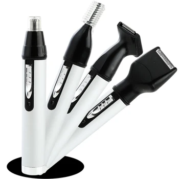 

4 in 1 Rechargeable Men Electric Nose Ear Hair Trimmer Painless Women trimming sideburns eyebrows Portable Personal Care Tools