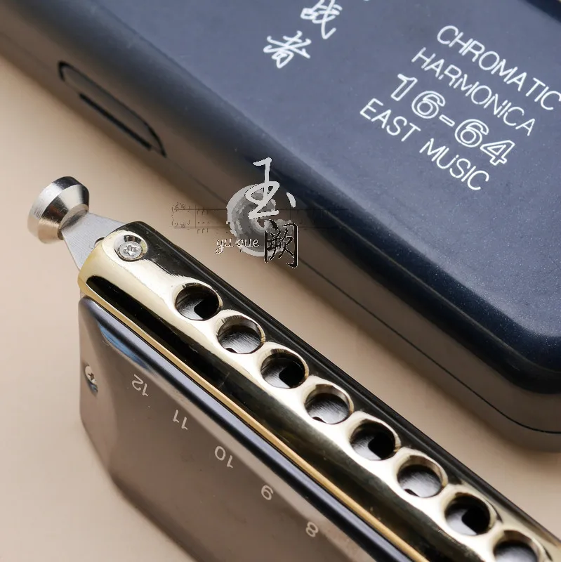 Eastern Ding Challenger T16-64 Хроматическая гармоника серебро Высококачественная губная гармоника для игры специальная пружина