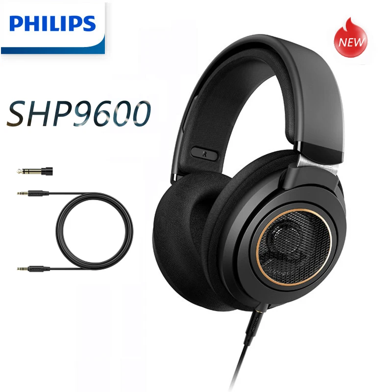 Philips SHP9600 музыкальные наушники с длиной 3 м Проводные Hi Fi Игровые SHP9500 обновленные