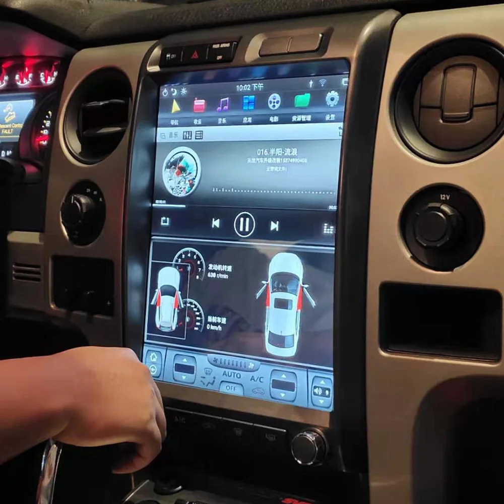 Android 8 Tesla стиль gps навигация для FORD Raptor F150 2009- Авто Радио стерео Мультимедиа Плеер головное записывающее устройство