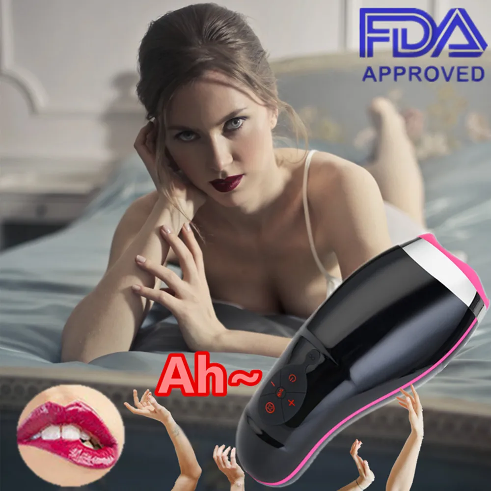 Оральный Мужской мастурбатор с подогревом силиконовая вагина электрическая