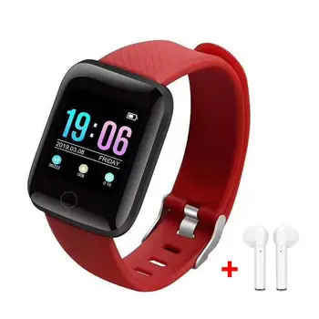 

Smart Watch Bracelet Heart Rate Tracker Pedometers Blood Pressure IP67 Waterproof 116 Plus Wirstband For IOS Androd PK IWO 8