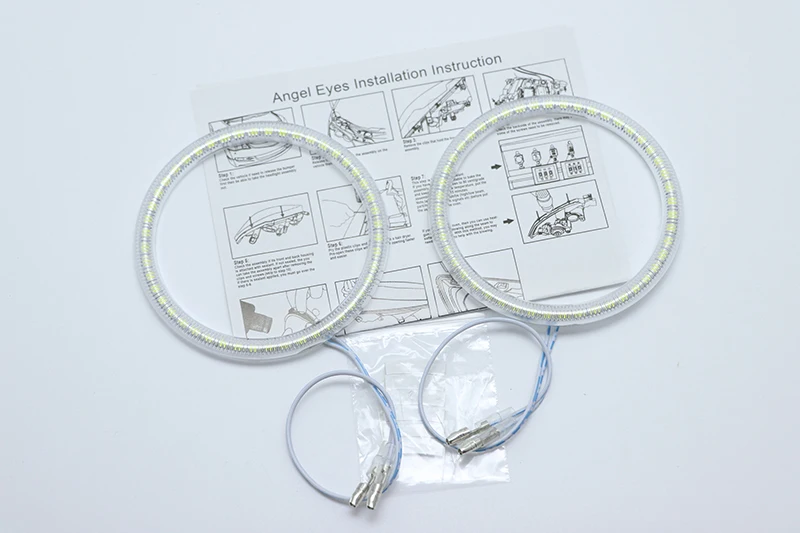 Для Mercedes-Benz e class w211 E200 E220 E270 E280 E320 E420 CDI 2003-09 ультра яркий SMD белый светодиодный ангельские глазки halo Кольцо Комплект