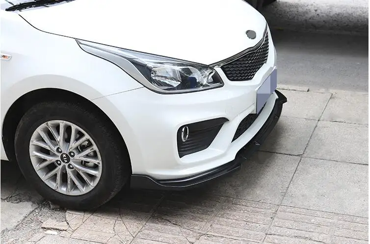 Для KIA K2 RIO Body kit спойлер 2016 2018 ABS задний передний бампер диффузор защитные