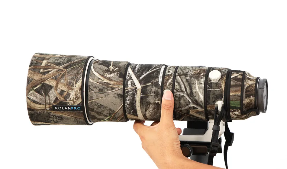 ROLANPRO водонепроницаемый объектив камуфляжное пальто дождевик для sony FE 200-600 мм F5.6-6.3 G OSS объектив защитный чехол нейлон пистолеты ткань