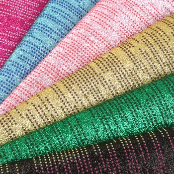 

50*140cm Glitter Rainbow Faux Leather Fabric for Bows Synthetic Leather Sheets Continuously DIY Handmade Materials,1Yc11349