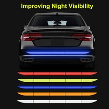 5 Pièces/ensemble Voiture Réflectance Réflecteur Autocollant Auto Accessoires Adhésif Extérieur Bande Réfléchissante Bande Réfléchissante Reflex D'avertissement