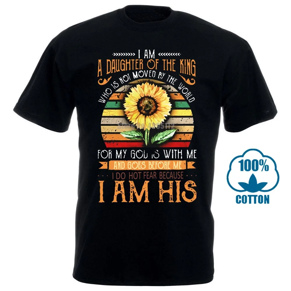 

I Am A Daughter Of The King Who Is Not Moved By The World T Shirt Black Men