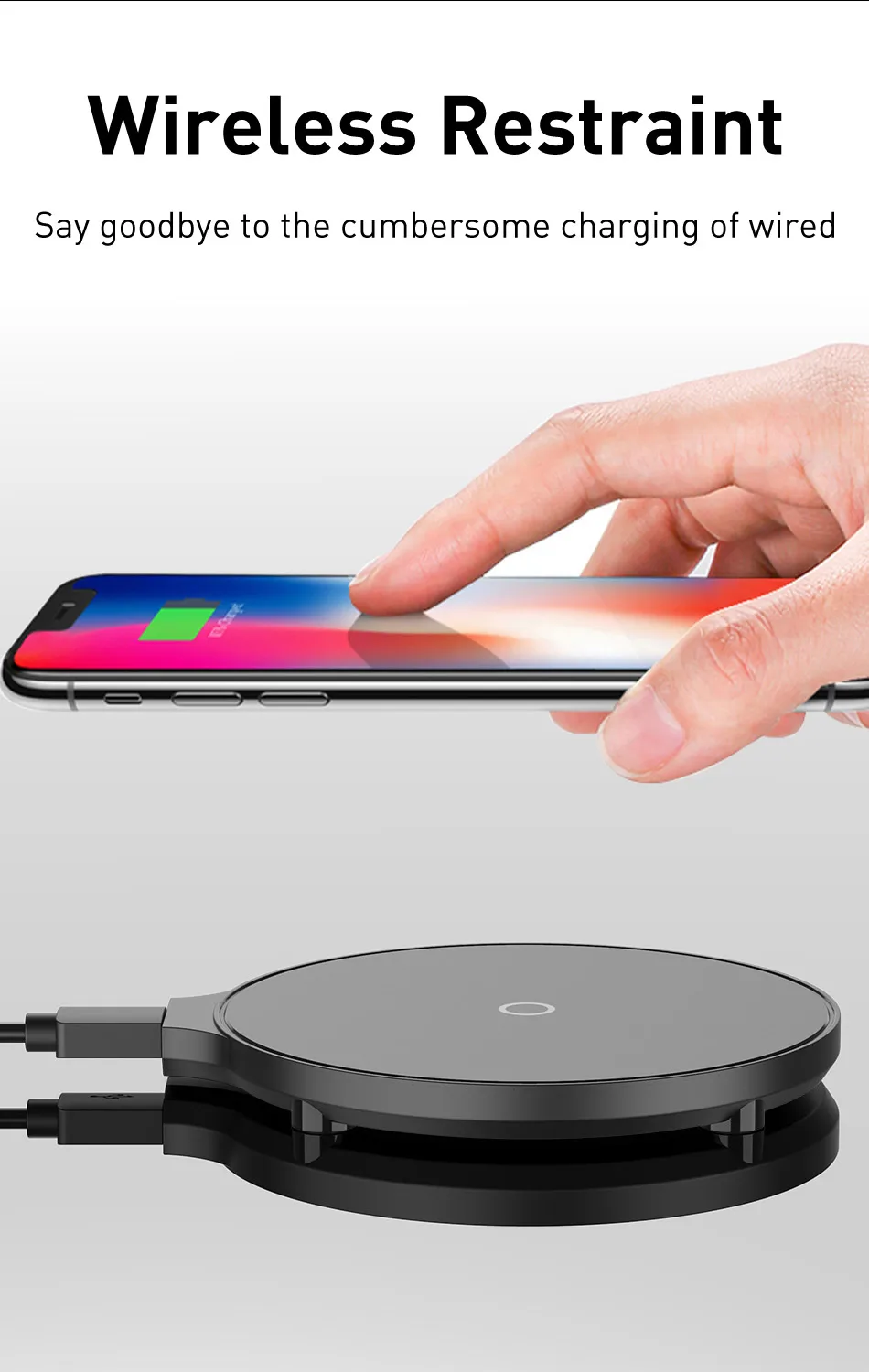 GTWIN 5 Вт/10 Вт Qi Беспроводное зарядное устройство для iPhone X Plus XR Max samsung S8 S9 huawei Xiaomi M9 usb зарядное устройство беспроводной док-станция