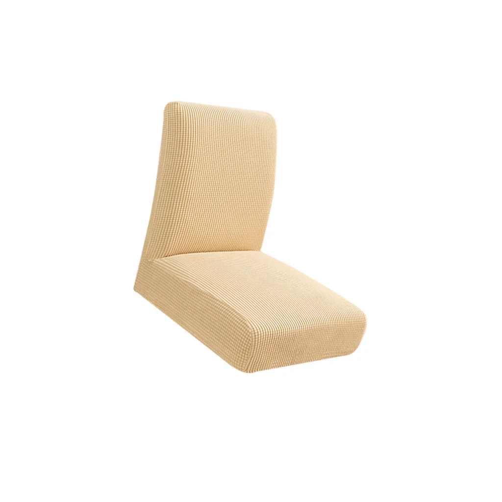Dining Low Back Chair Slip Cover Hotel Salon Club Bar Use, 13.7-18.9 Inch Width, 15-18.9 Inch Back Height