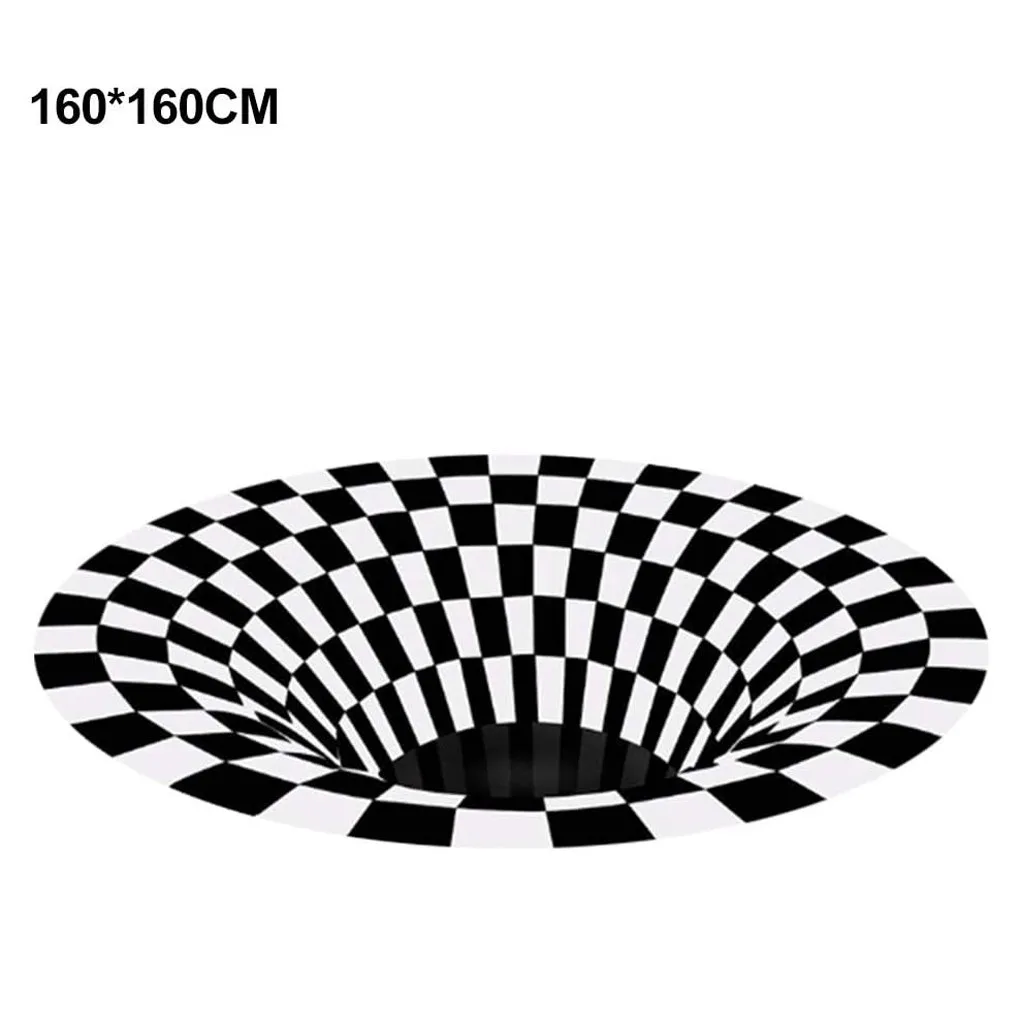 Лохматый Противоскользящий 3D ковер для столовой модный с дизайном домашний