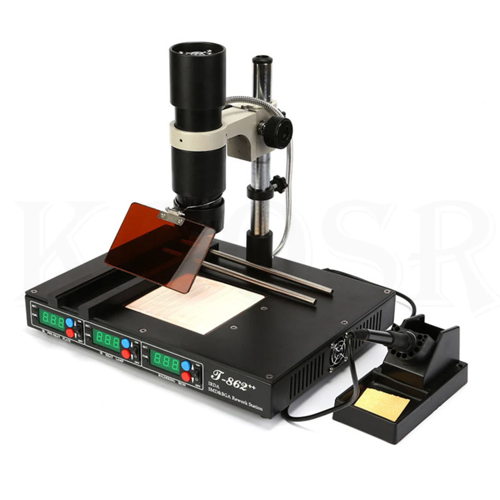 PUHUI T862++ паяльник IRDA Lnfrared Bga паяльная машина BGA SMD SMT паяльная станция