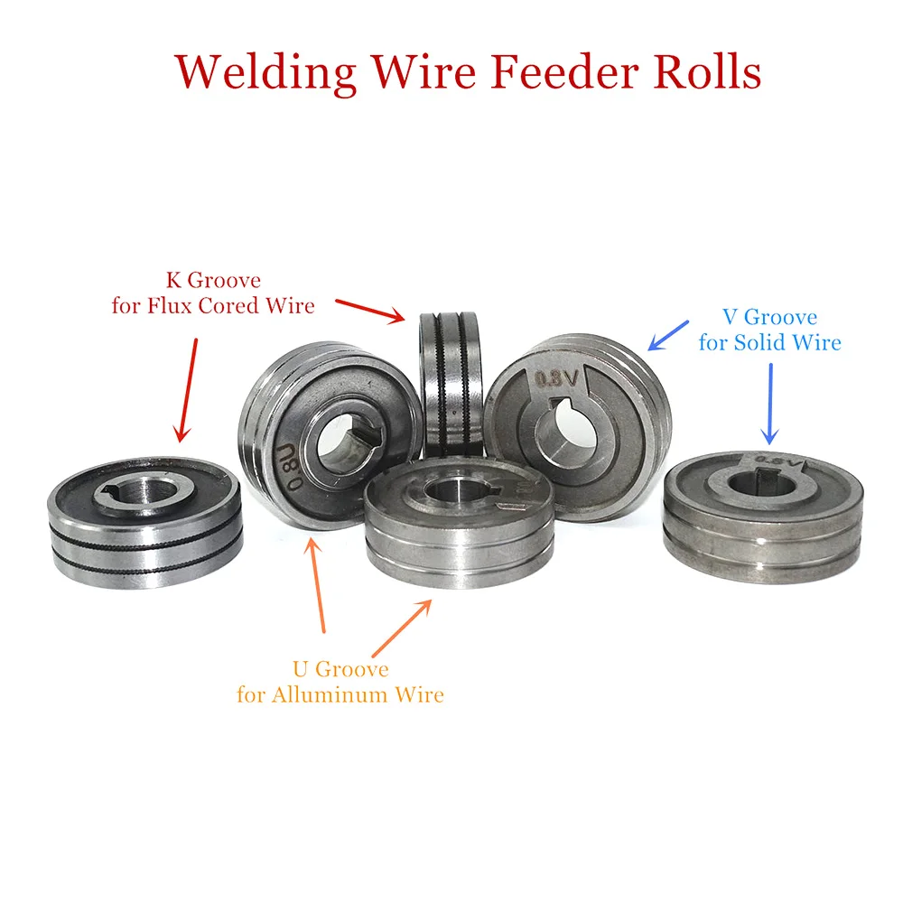 MIG Welding Wires Feeding Roll V U Knurl Grooves Size 30x10x10mm LRS-775S SSJ-29 
