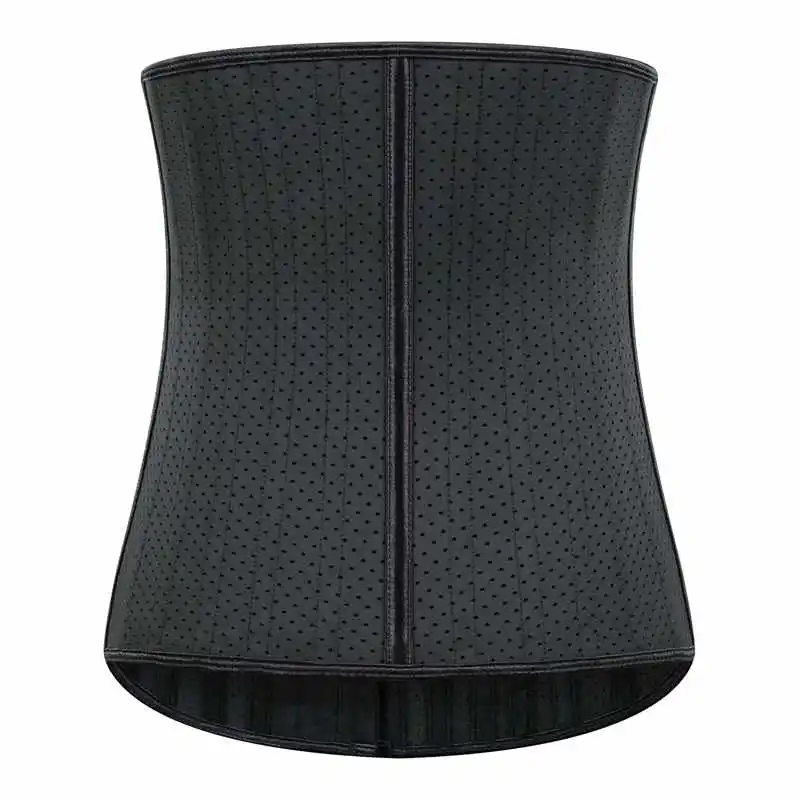 New Black Waist Trainer Cincher Korsett For Women Modeling Strap Shapers Latex Corset 25 Steel Boned Stomach Belly Slimming Belt