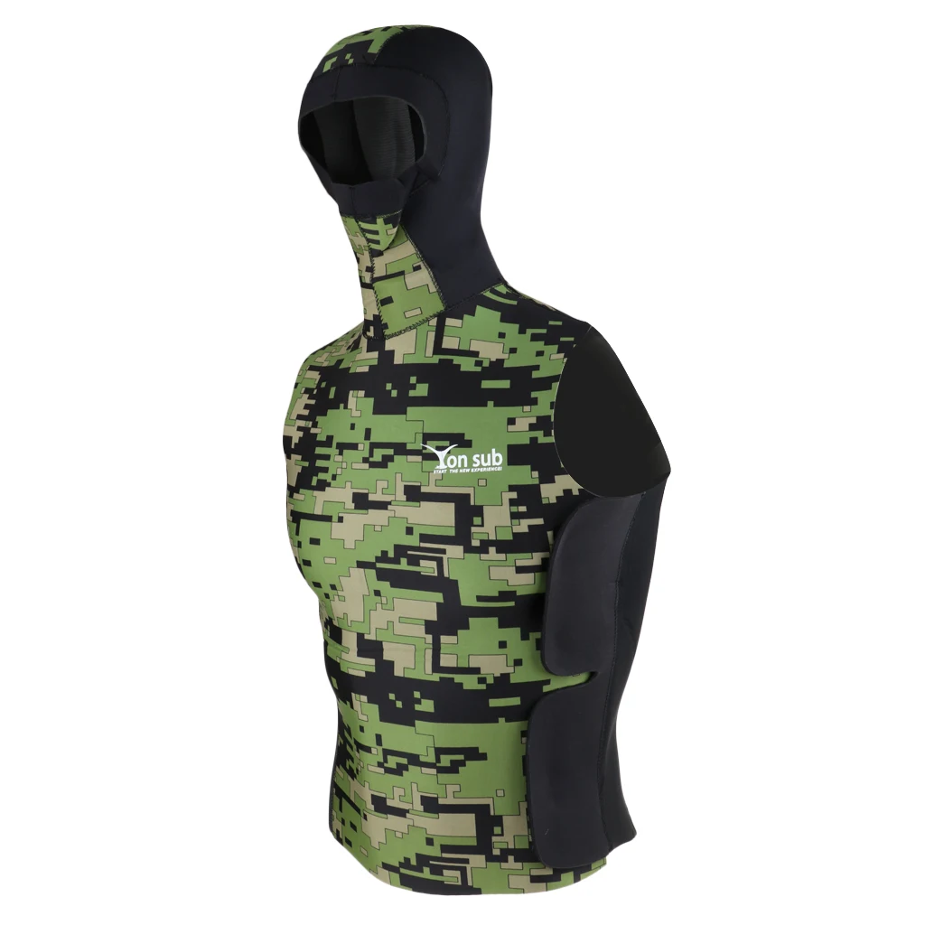 

Stretch 2mm Neoprene Wetsuit Jacket & Hood for Scuba Diving Surfing Kayaking Wetsuits for Water Sports