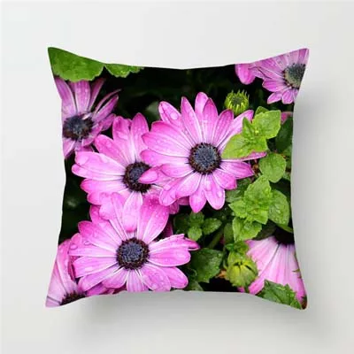 Fuwatacchi, розовая Цветочная серия, наволочка для подушки с розами, наволочка для дивана, спальни, автомобиля, украшение, весенние вишневые наволочки - Цвет: PC06049