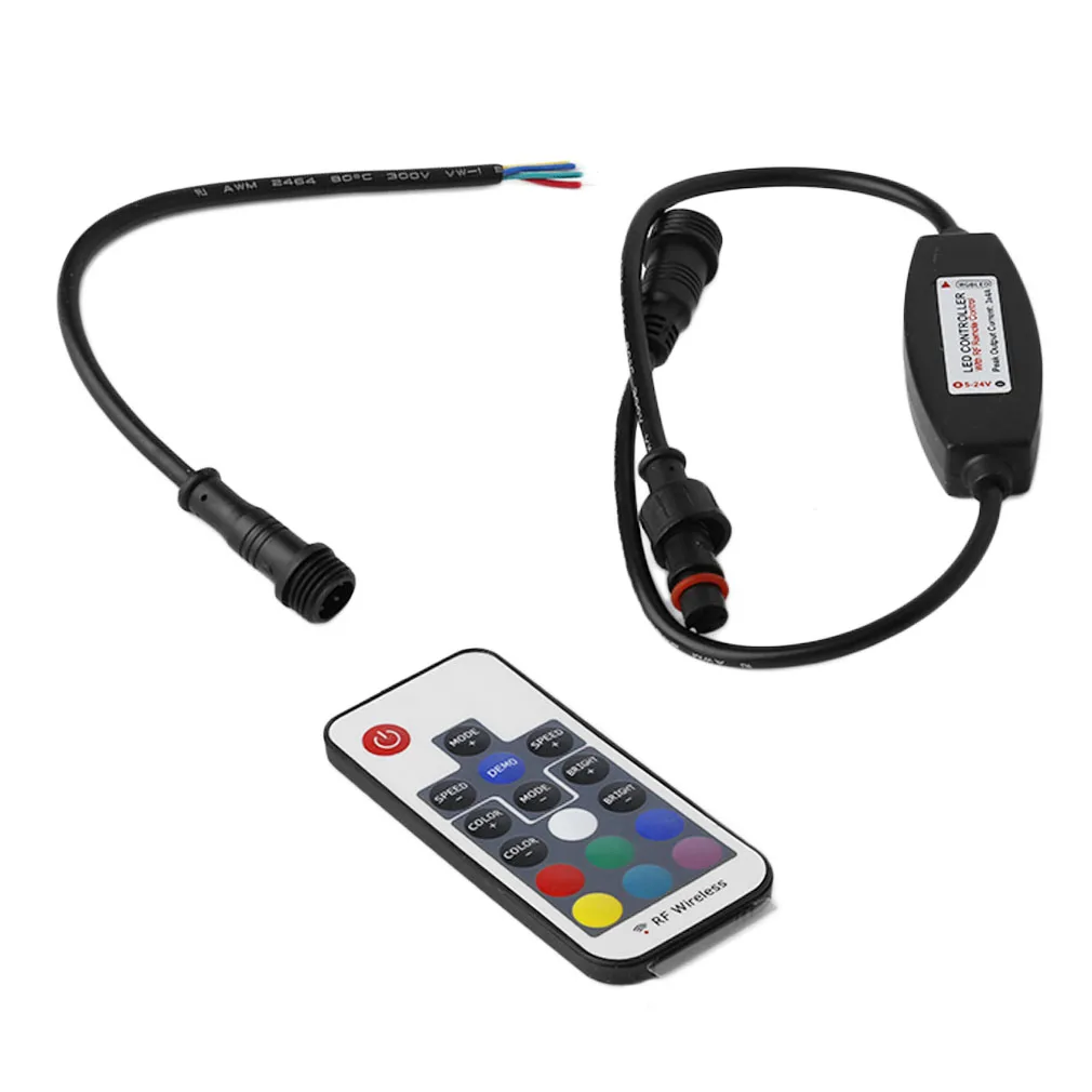 

ICOCO RF Wireless 17 Keys Waterproof LED Lamp with Module Mini Remote Control RGB LED Controller for Led Strip Light Brand New