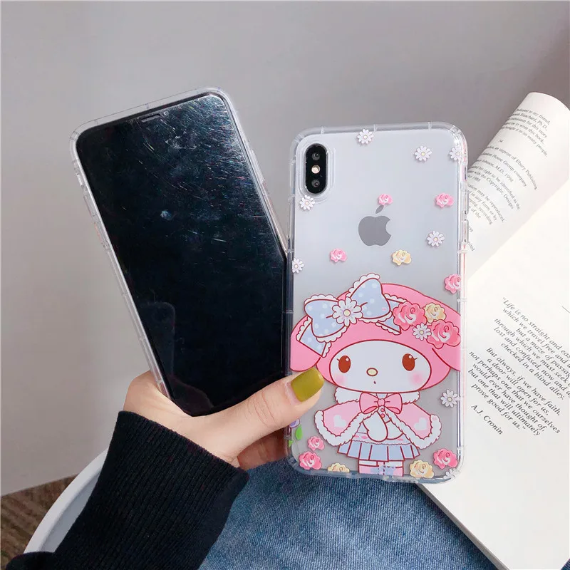 Симпатичный чехол Сейлор Мун для samsung S10 Плюс/S9 plus/Note 8/Note 9/A8S/A7/A9 /A70/A60/C9 с рисунками из мультфильма «my melody» прозрачный защитный чехол для задней крышки