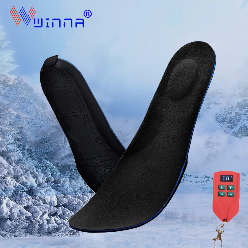 

Heated Insoles with Wireless Remote Control Battery Orthopedic insoles for Men and Women Winter Heating Insoles EUR Size 35-46