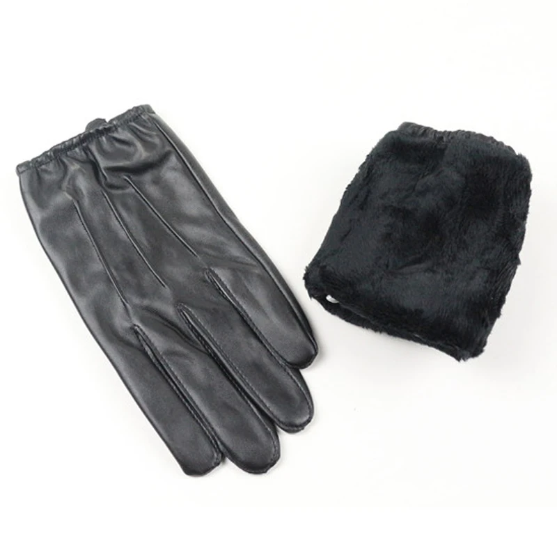 Длинные перчатки из искусственной кожи Guantes тактильные мужские и женские перчатки с сенсорным экраном одежда ветрозащитная Осень-Зима полный палец унисекс luva
