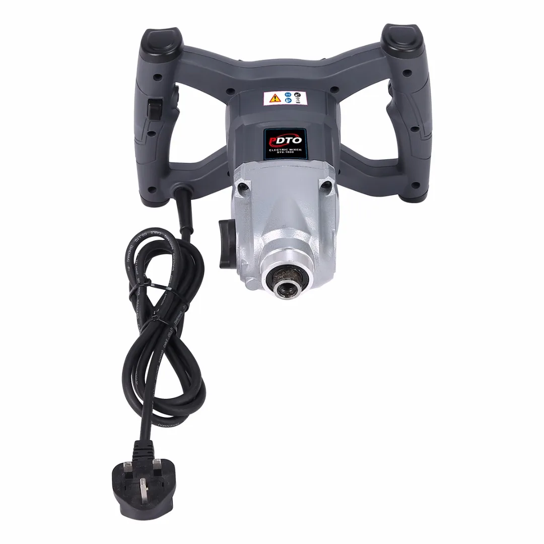 1600W 6 Speed Paddle Electric Mixer Stirrer Handheld Plaster Mortar Coating Mixer Industrial Mortar Mixer For Concrete Cement