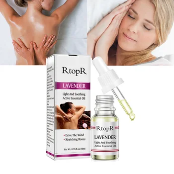 

RtopR Lavender Light and Soothing Essential Oil Fade Acne Marks Shrink Pores Repair Moisturizing Skin Care Aromatherapy