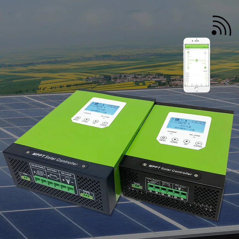 Mppt контроллер солнечной зарядки 40A 50a 60a регулятор панели 60 в 72 96 ЖК дисплей авто