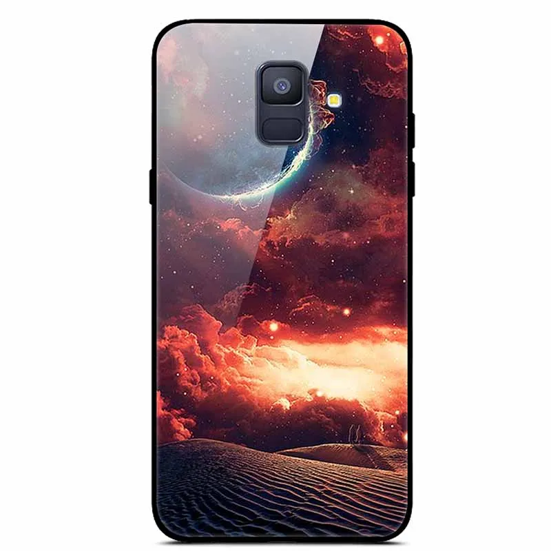 Tempered Glass Hard Back Case with Protective Cover
