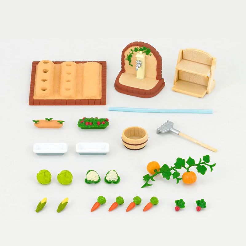 Sylvanian Families Dollhouse Playset Vegetable Garden Set Accessories Gift Girl Toy No Figure New in Box 5026 miniature doll house supplies