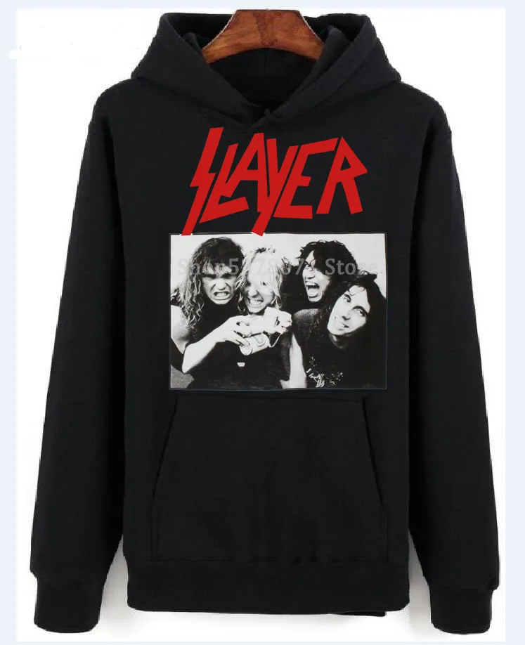 Группа Slayer белая футболка толстовки свитер DAVE LOMBARDO JEFF HANNEMAN TOM ARAYA KERRY KING 2017