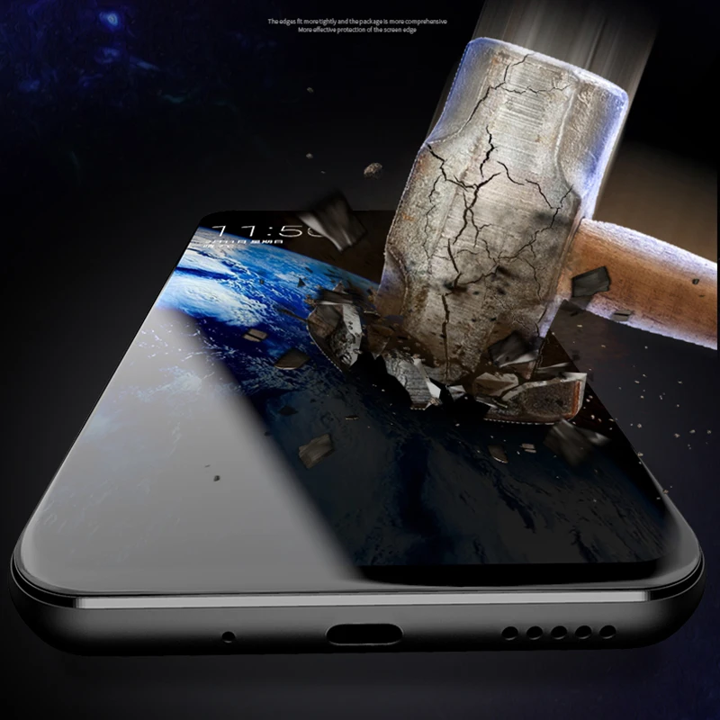 EXUNTON для samsung Galaxy S10E, полное покрытие, матовая, не оставляет отпечатков пальцев, блики, закаленное стекло, защита экрана, матовая 9H пленка