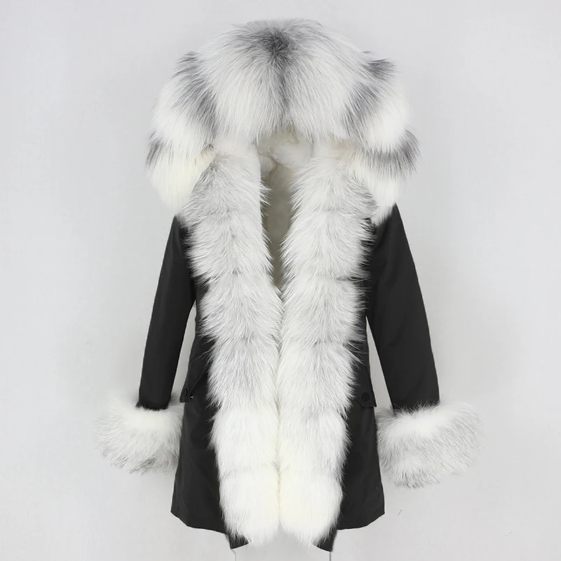 OFTBUY Waterproof Long Parka Winter Jacket Women Real Fur Coat Natural Fox Fur Collar Hood Thick Warm Streetwear Detachable New