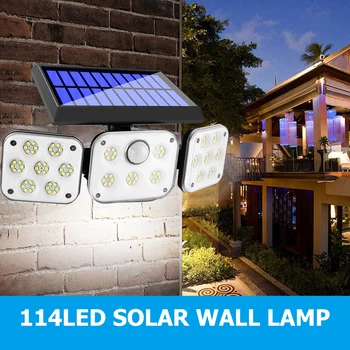 

Solar Wall Light Waterproof LED Rotatable Deformation Lamp Outdoor Sensor Light Solar Power LED Waterproof Easy Installation