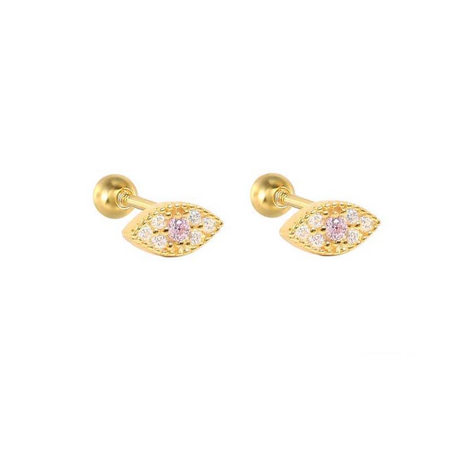 925 Sterling Silver All Pink Crystal Pave Hoop Earrings Pink Cubic Zirconia Stone Heart Moon Star Charm Earrings Jewelry