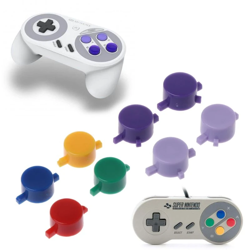 5set Buttons A B X Y Replace For Nintendo Sfc Snes Super Nes Controller - - AliExpress