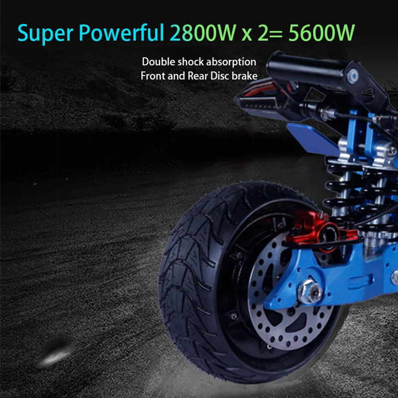 Sale Powerful Electric Scooter 60V 5600W 11inch Off Road 38.5AH Electric Motor Adult kick e scooter folding patinete electrico adult 2