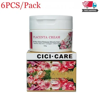 

6PCS CiciCare Cherry Blossom Avocado Oil Placenta Cream 100 Non-greasy Lanolin Day Night Face Hand Body Cream Improve Elasticity