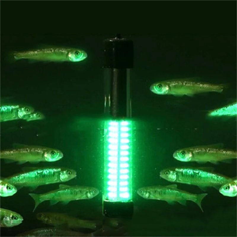 

10W 12V Underwater Fish Night Fishing Light Attracting Fish LED Night Luring Lamps For Boats Docks Fishing Tools Green