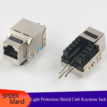 

CAT6 Keystone Jack Module Shielding Module Connector Lightning Protection Rj45 Cat 6 Adapter for DIY
