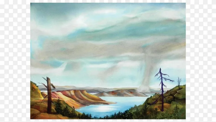 水彩画丙烯酸涂料海 水彩海滩png图片素材免费下载 图片编号 Png素材网