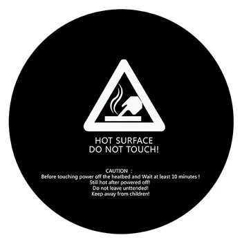 

1Pc 3D Printer Heat Bed Sticker With Tape 200Mm Round Print Build Plate Tape For Anycubic Kossel 3D Printer