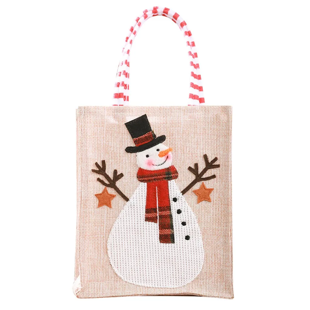 Веселый Рождественский подарок тканевая Сумочка конфетная сумка новогодний Рождественский Декор стерео вышивка тканевые сумки праздничные милые украшения# Y